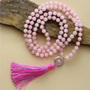 Rose quartz Mala